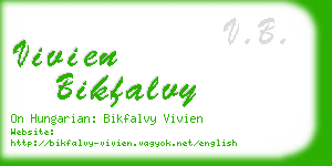 vivien bikfalvy business card